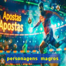 personagens magros de desenhos